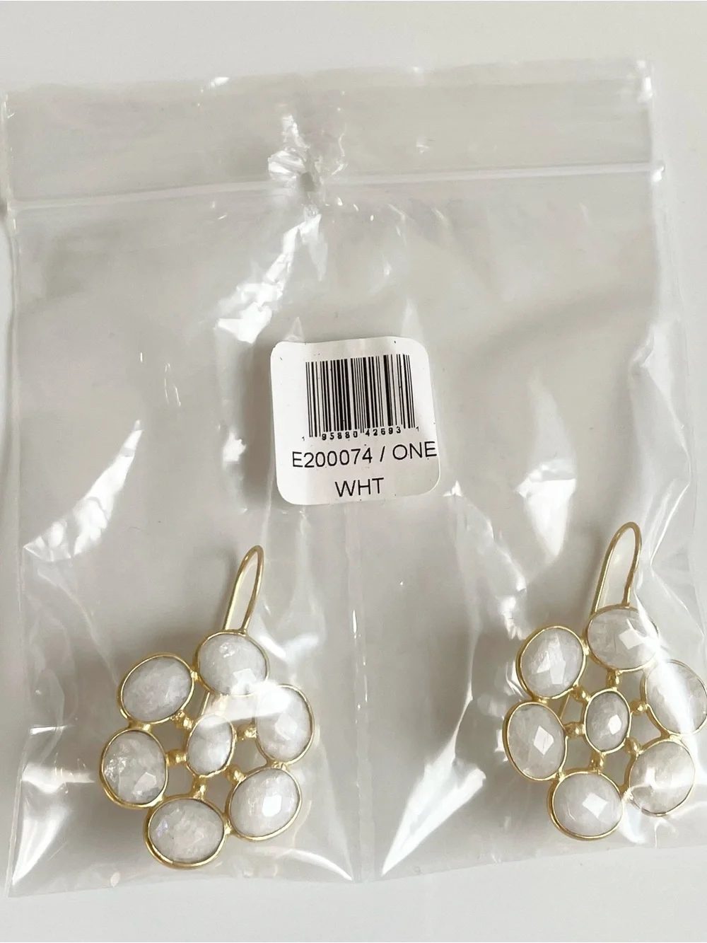 Moonstone Flower Earrings